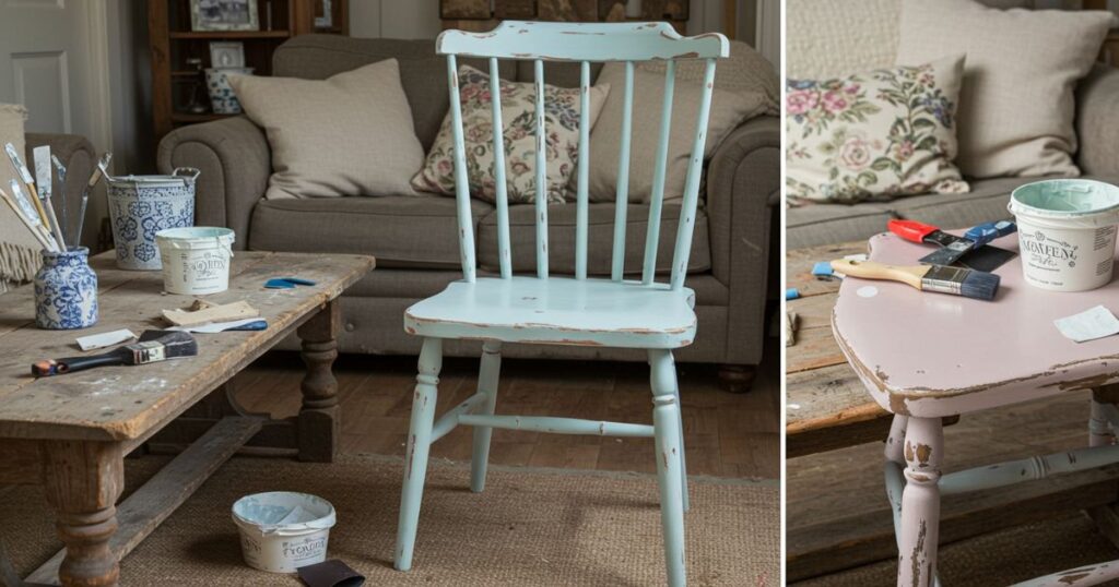 DIY Painted Vintage Chair