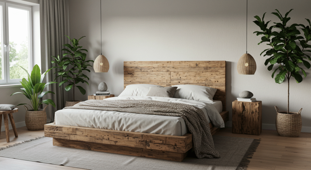 Natural Elements for bedroom design
