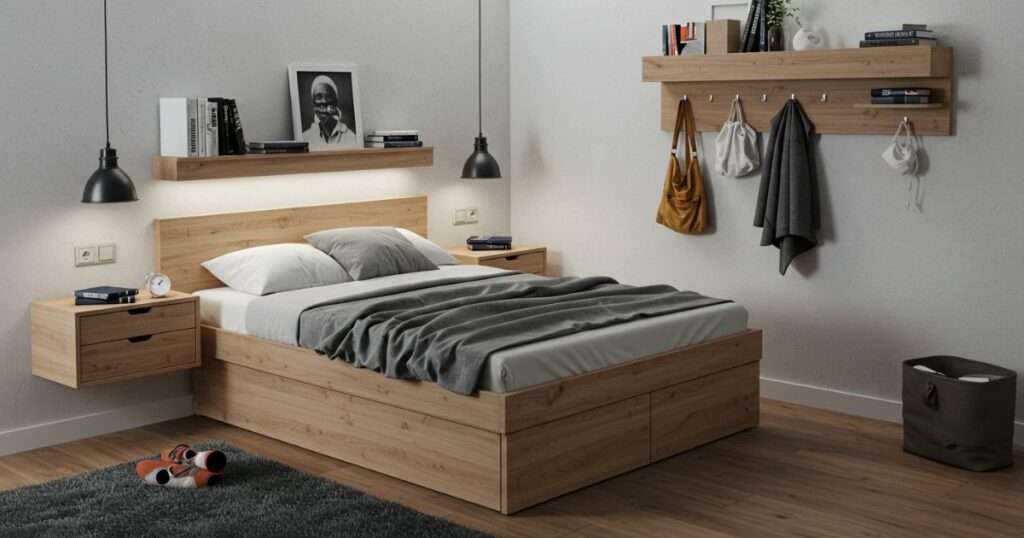 Under-Bed Storage with a Cozy Reading Nook