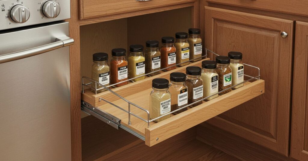 Under-Cabinet Spice Rack