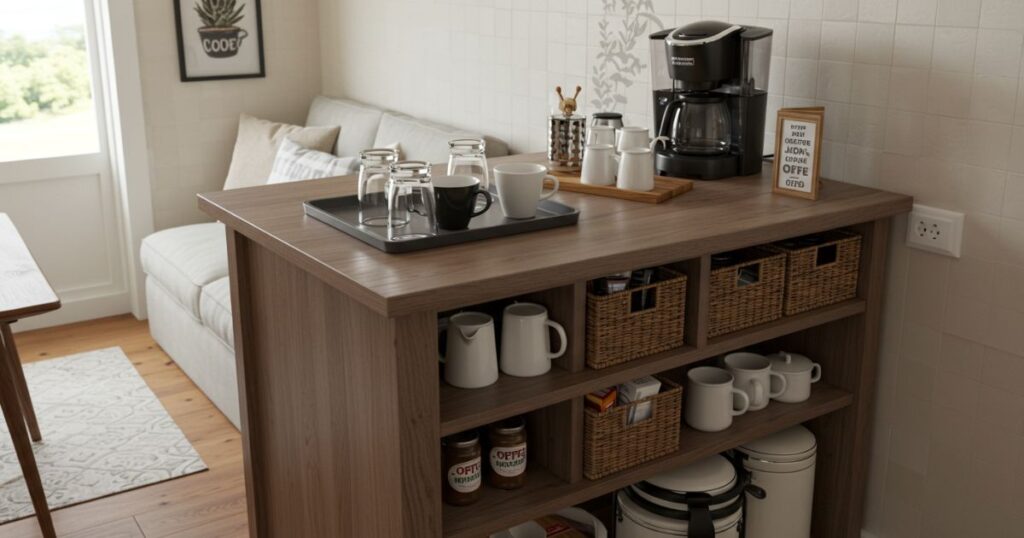 Under-the-Cabinet Coffee Bar