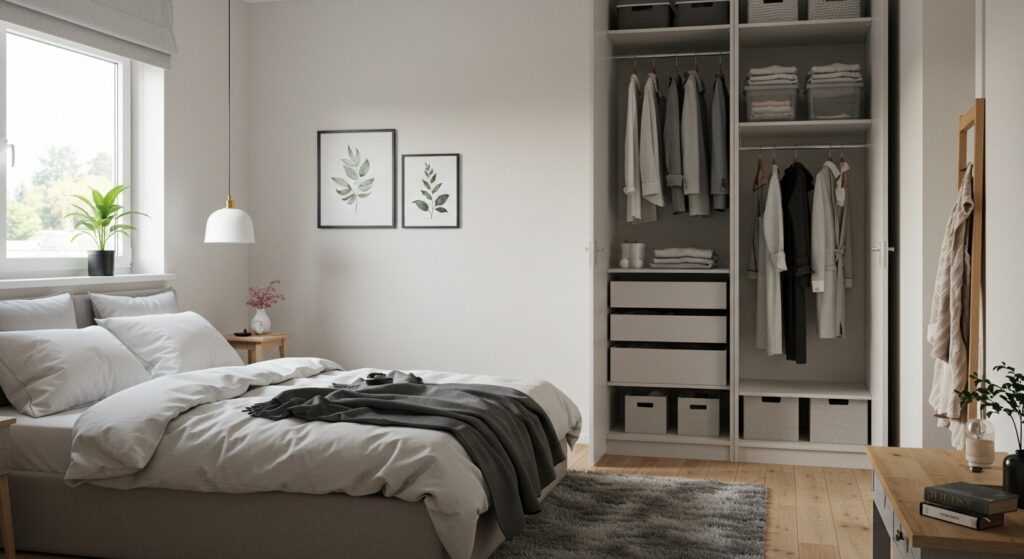 bedroom declutter and organize