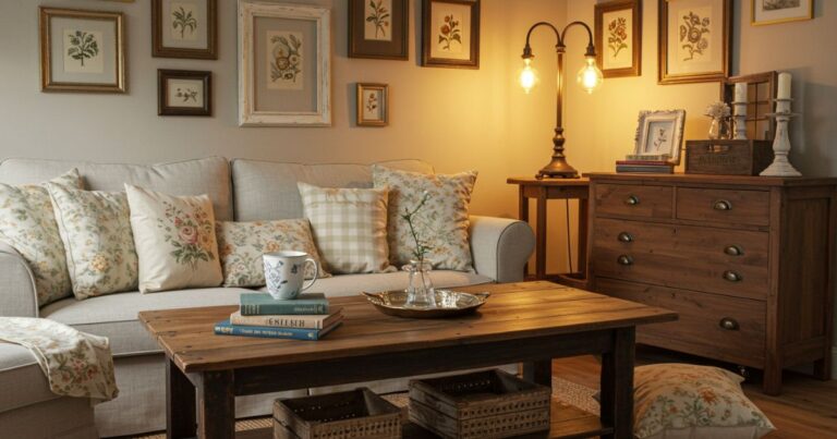 Vintage Fabric Throw Pillows