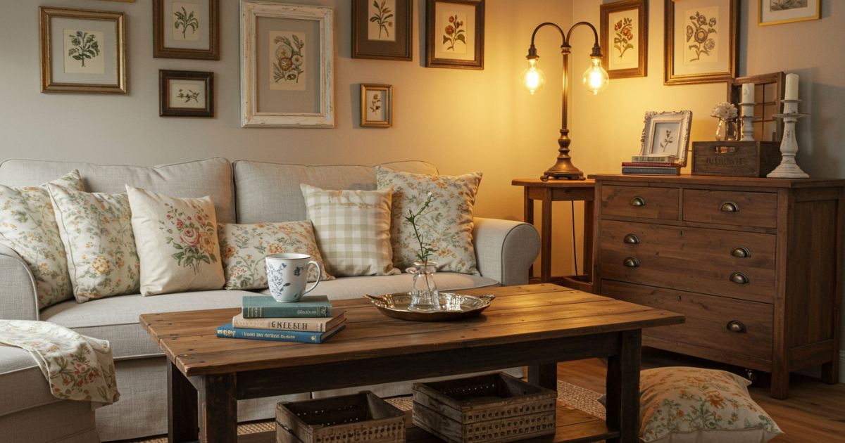 Vintage Fabric Throw Pillows